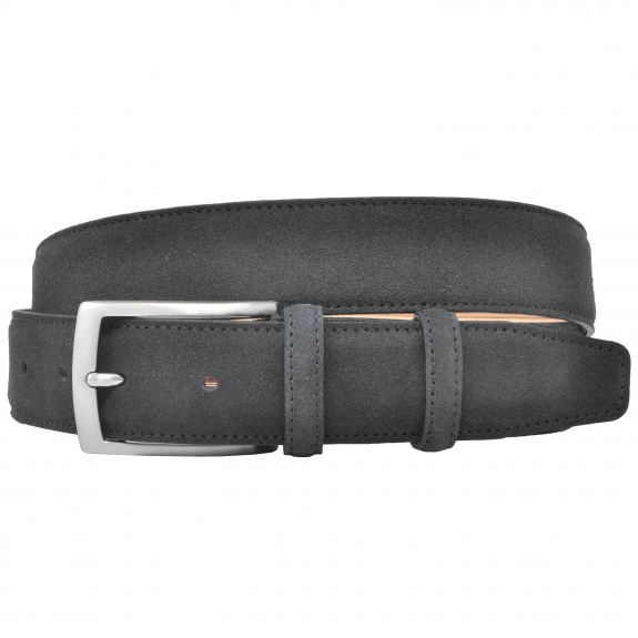 BRUCLE Grey suede belt