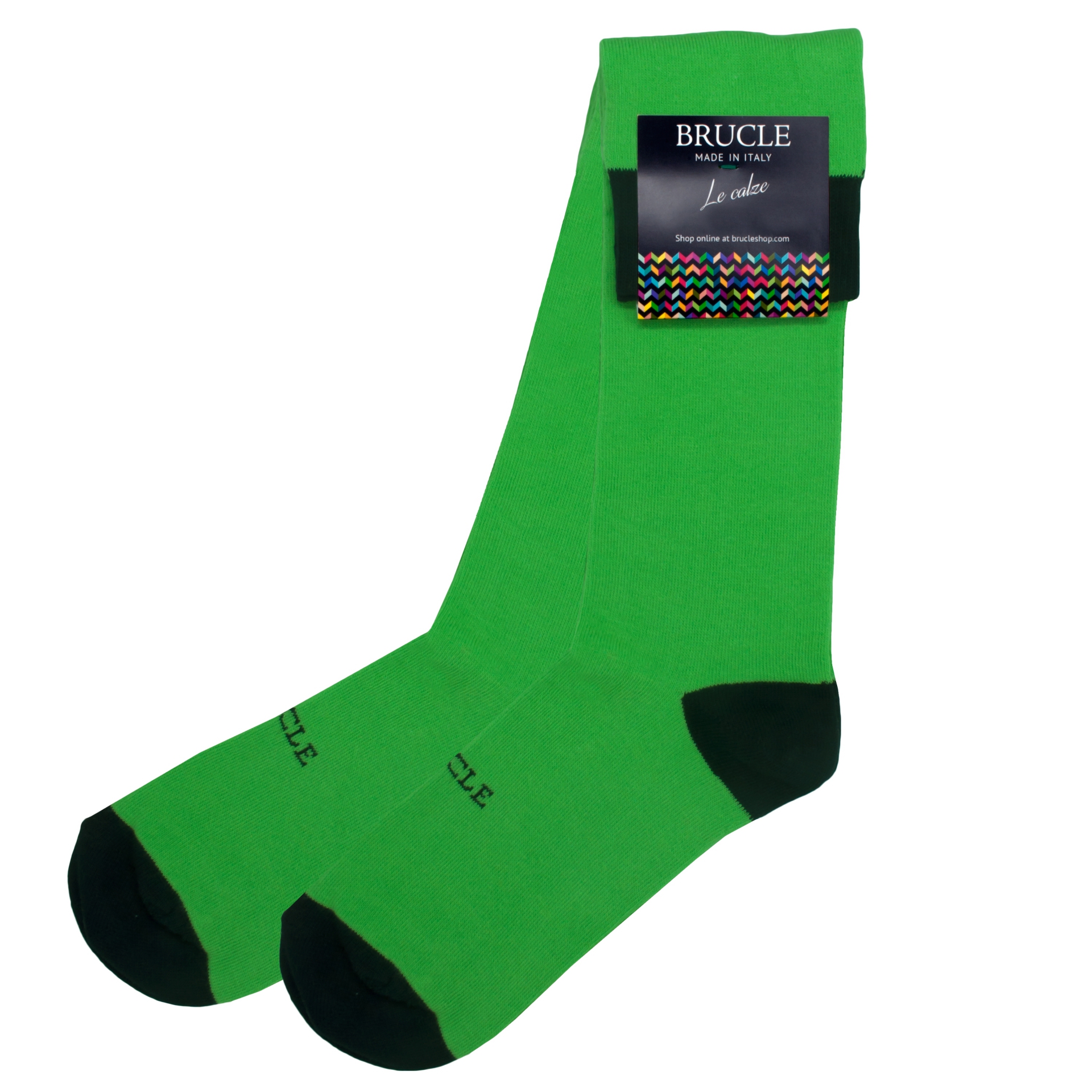 Warm socks, fluo green