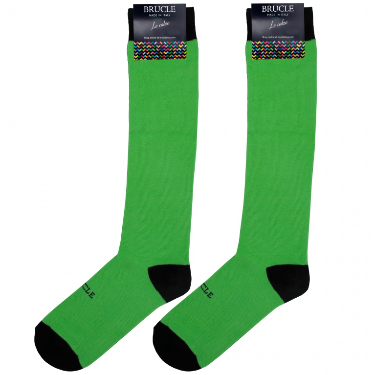 Calcetines hombre verde flúor