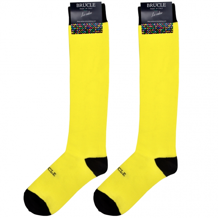 Warm socks, fluo yellow