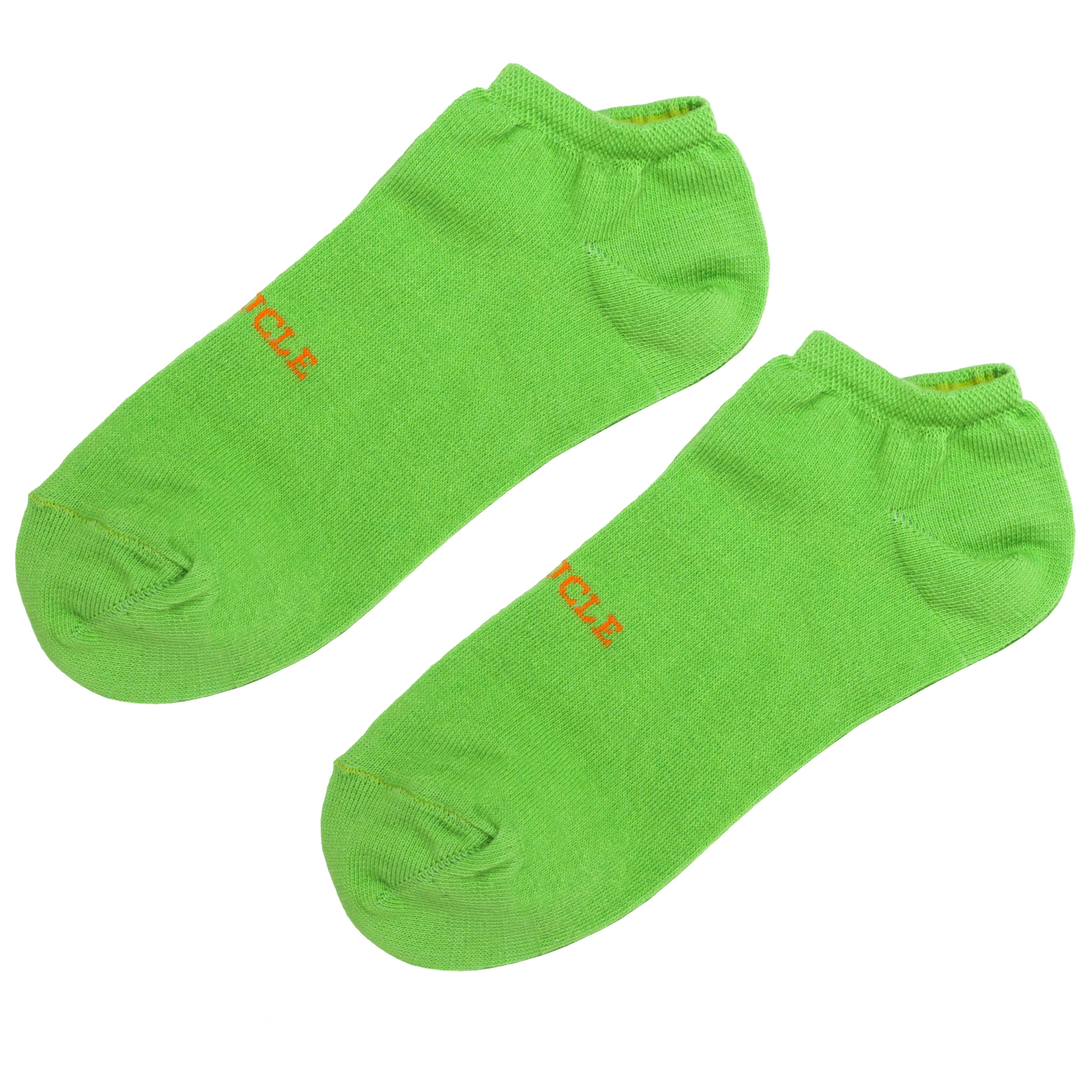 Ankle socks green fluo for men