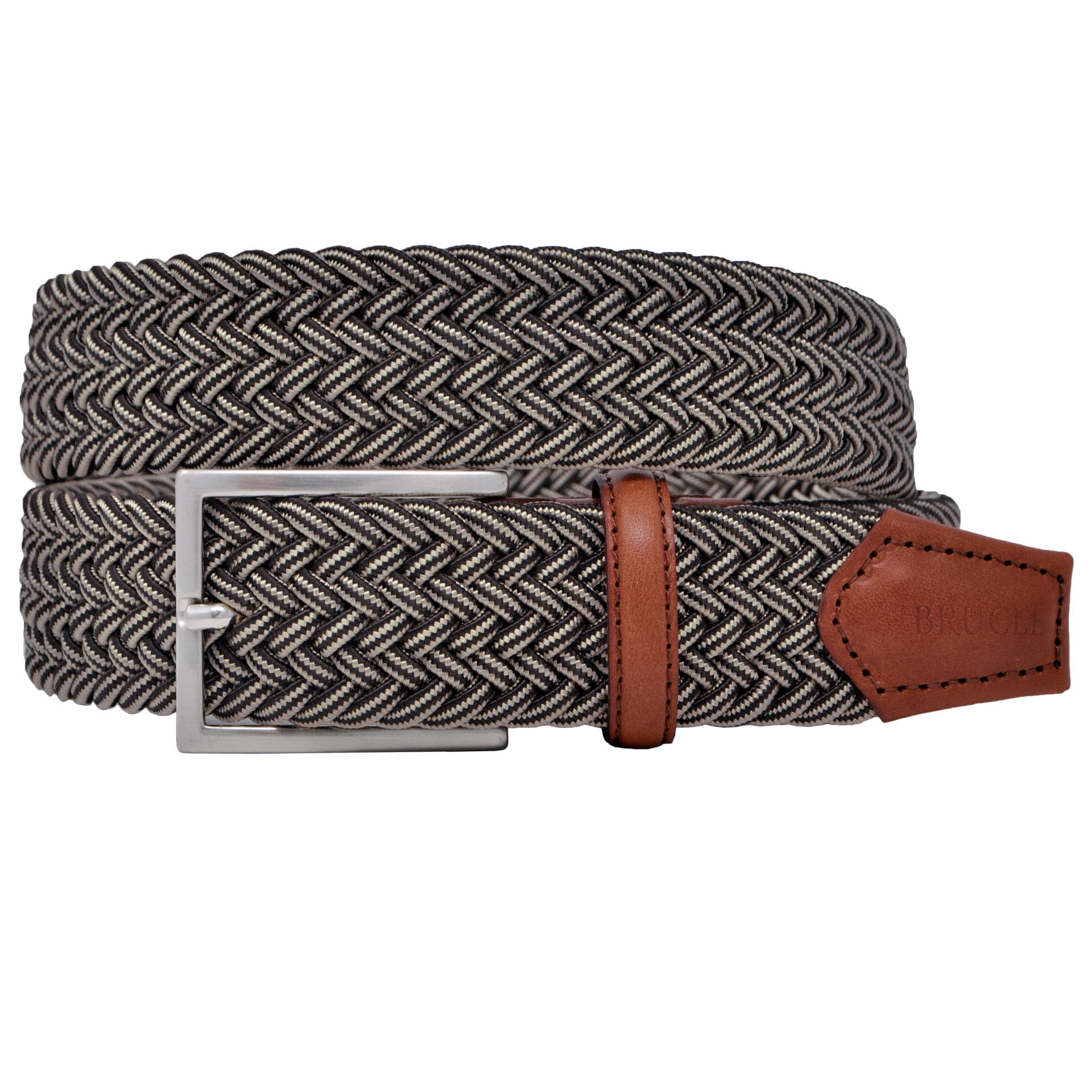 3 Cinture Elastiche Intrecciate Per Uomo E Donna - Con Fibbia In Pelle, Regolabili Senza Fori - Foto 6