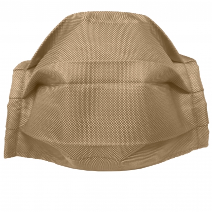 Fashion protective fabric mask, color beige