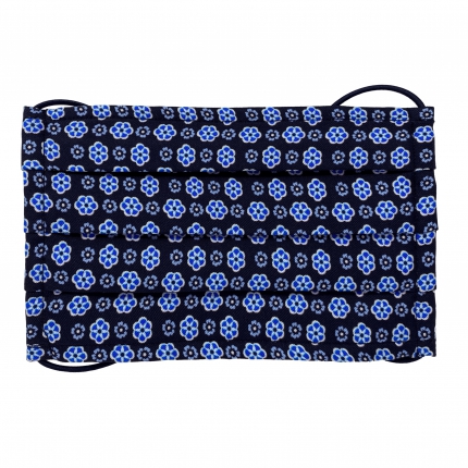 StyleMask Mascarilla con filtro de seda azul floral