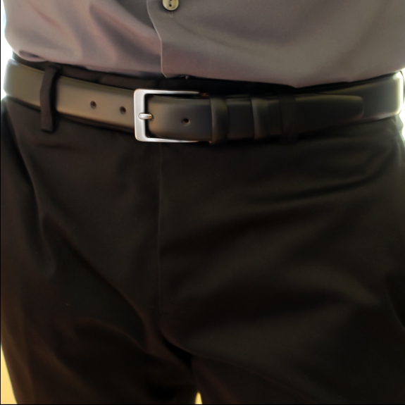 BRUCLE Elegant matte black welded belt