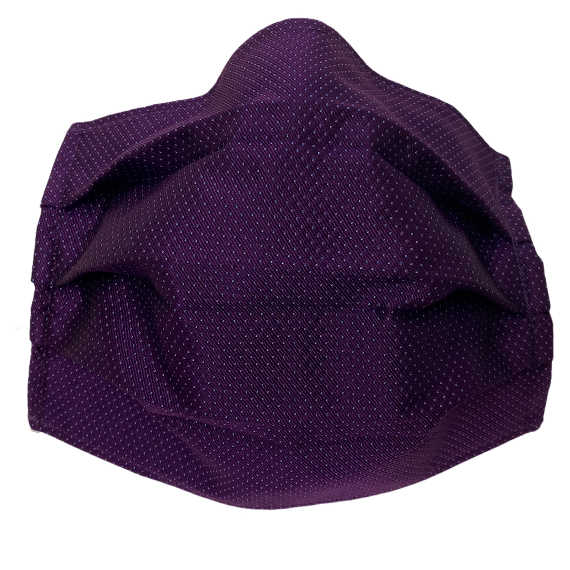 Fashion protective fabric mask, silk, purple dot
