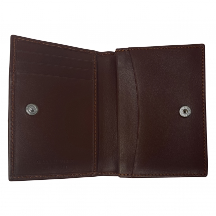 Brucle credit and business card holder brown
