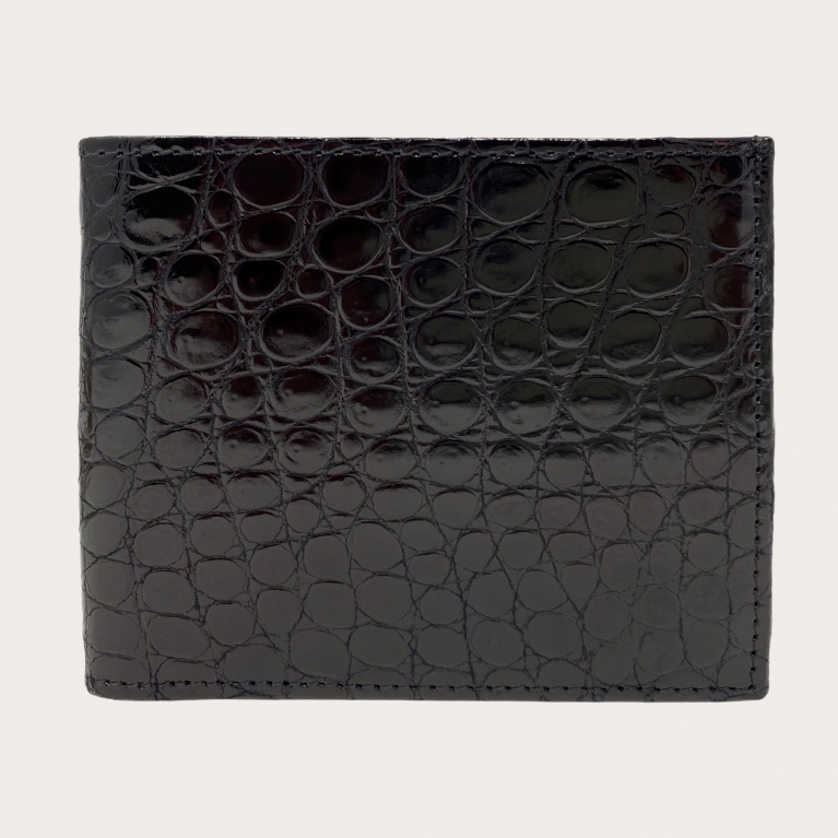 Genuine crocodile wallet, black