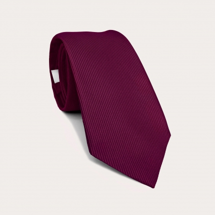 Elegante Krawatte aus Jacquard-Seide, purpur