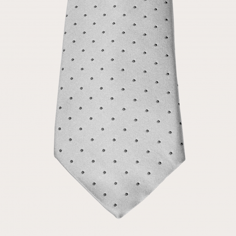 Cravatta puntaspillo grigio