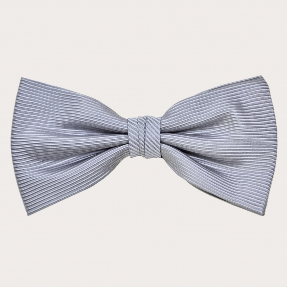 dark Grey Silk Pre-tied Bow tie