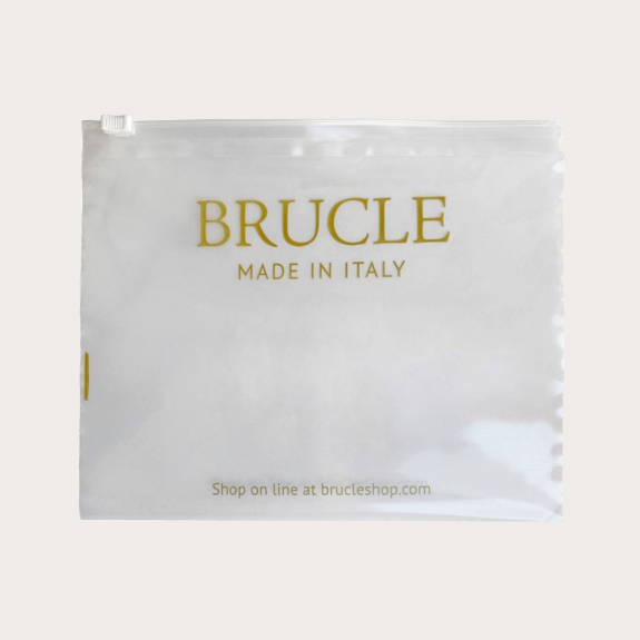 Schutzmaske stoffmaske braun seide Brucle