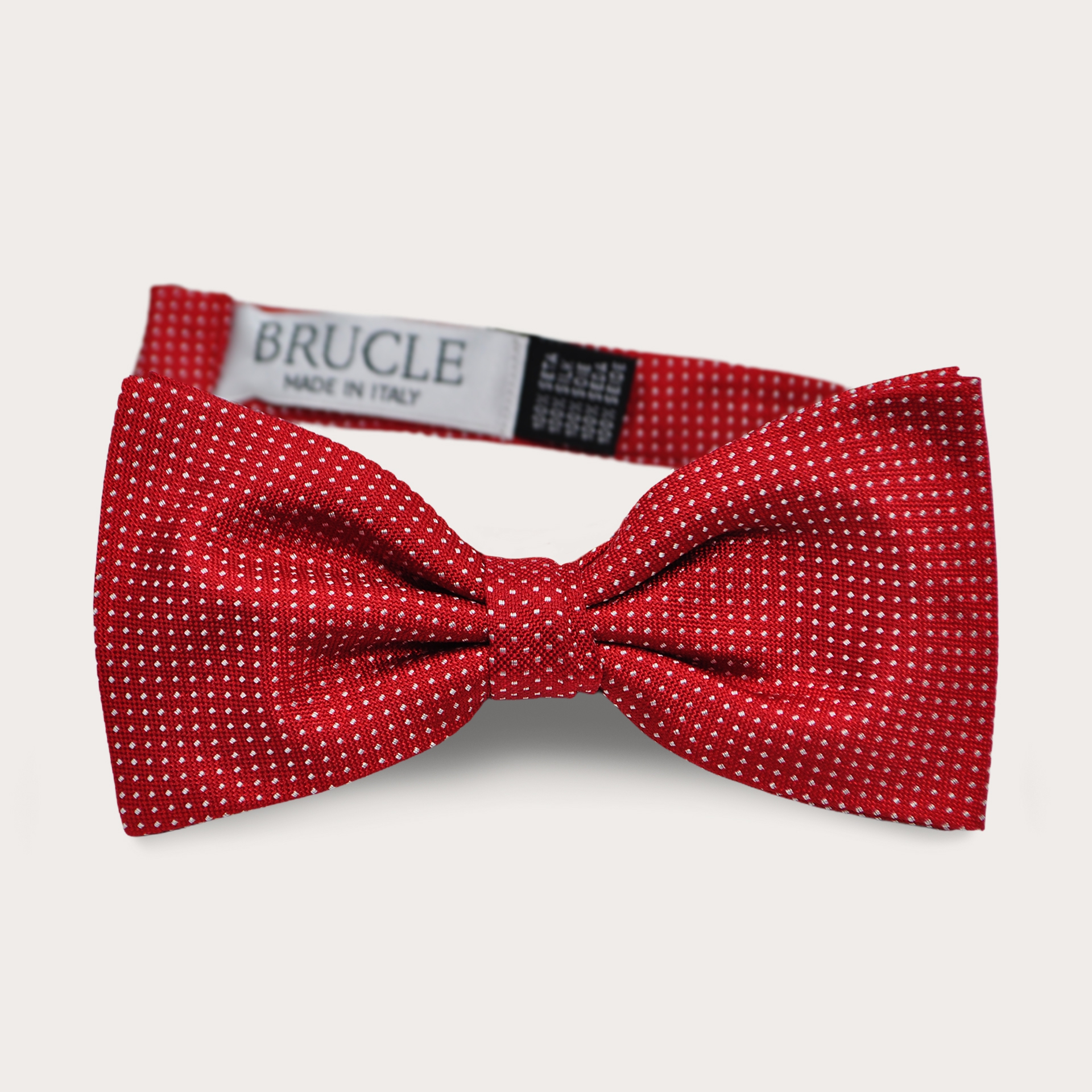 Red dot Silk Pre-tied Bow tie