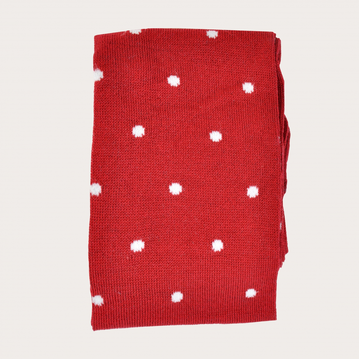 BRUCLE Calcetines de verano rojos con lunares blancos