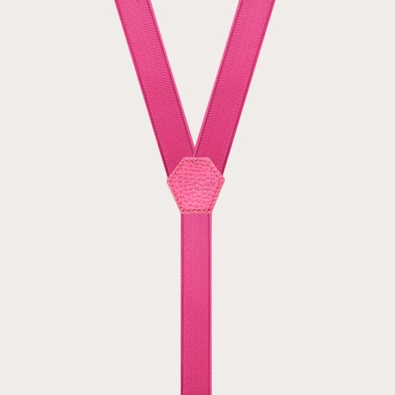 Bretelles extra fines fuchsia