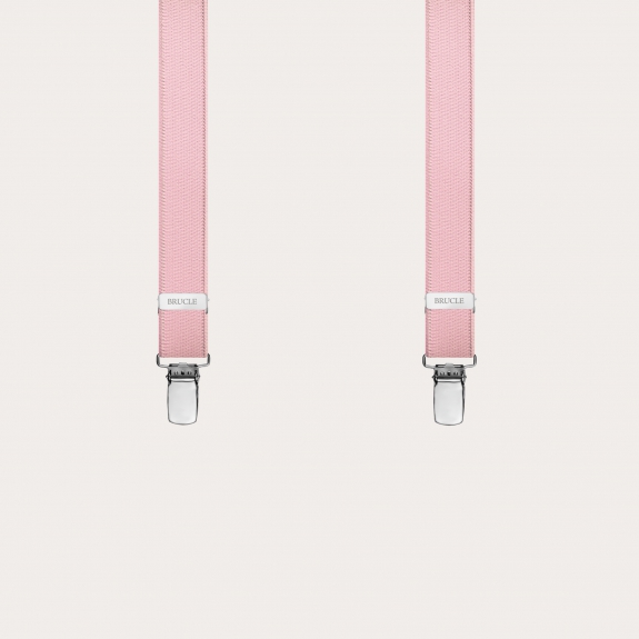 18mm Y-form braces suspenders pink