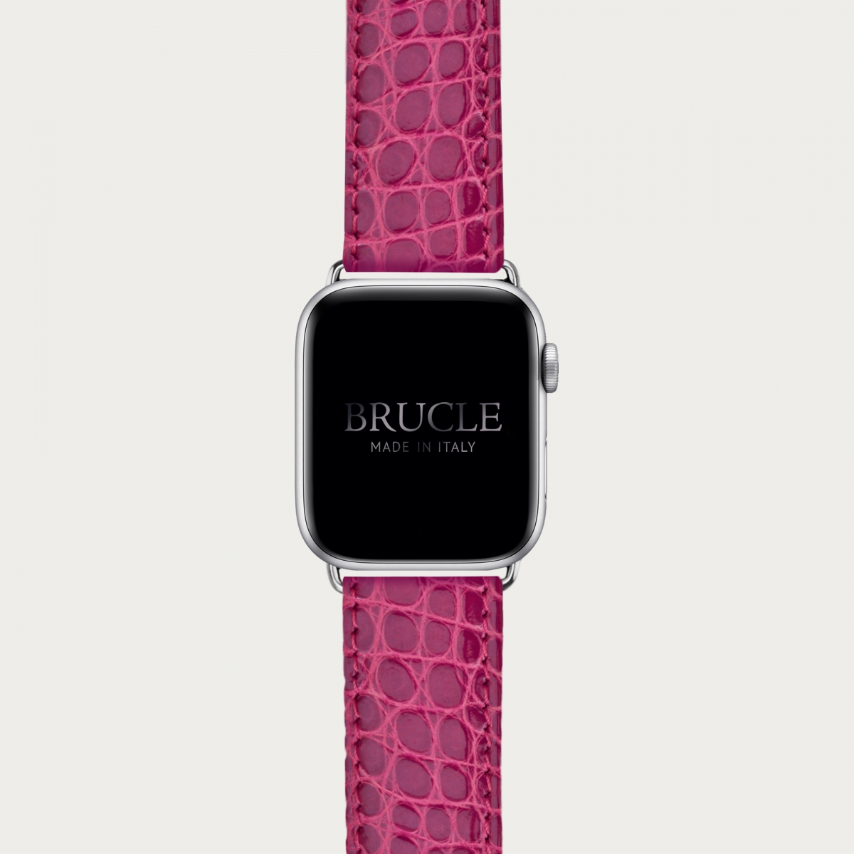 Brucle Armband kompatibel mit Apple Watch / Samsung Smartwatch, alligator rose