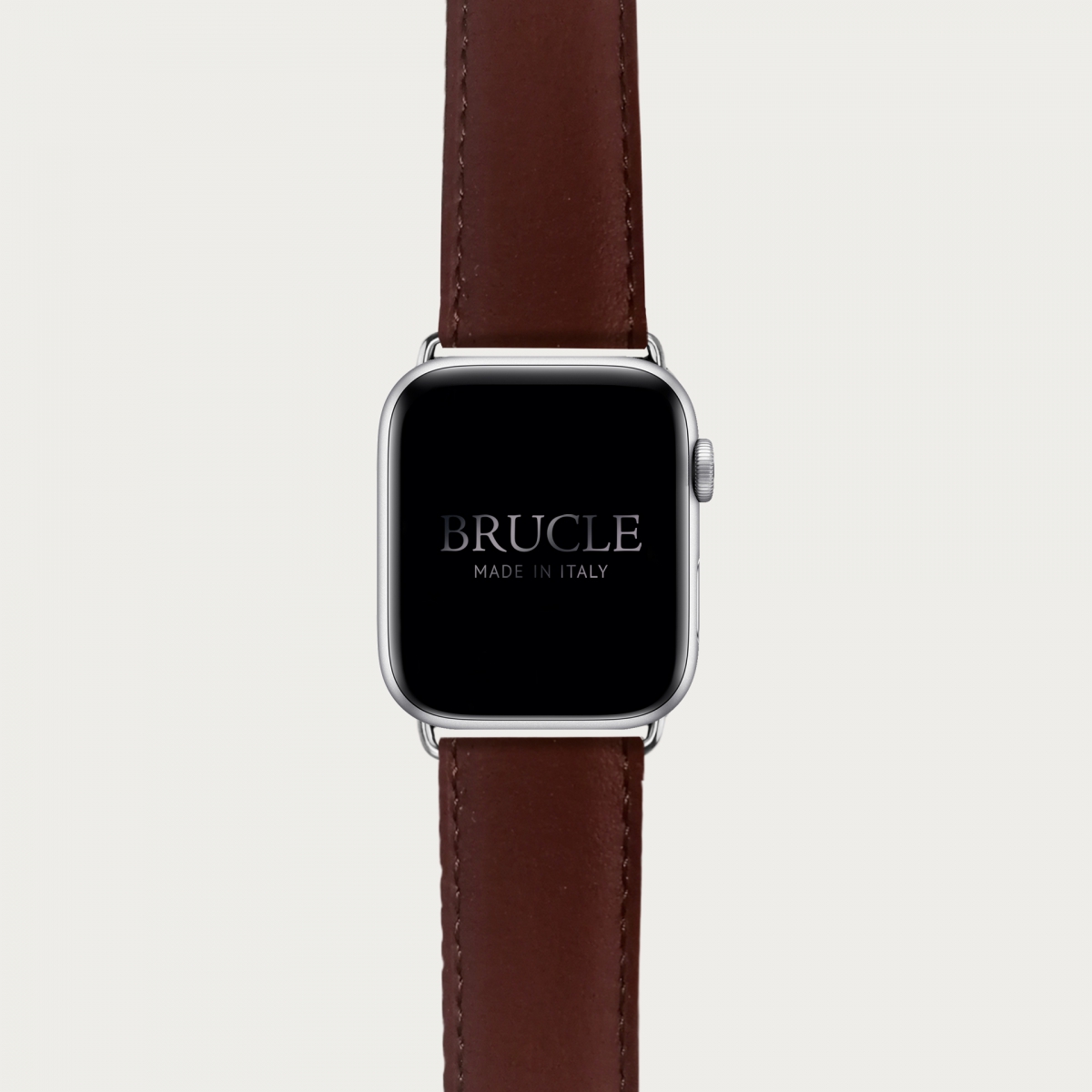 Brucle Armband kompatibel mit Apple Watch / Samsung Smartwatch, dunkelbraun