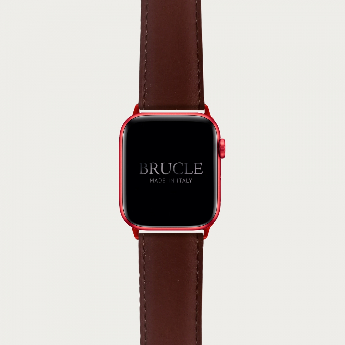 Brucle Armband kompatibel mit Apple Watch / Samsung Smartwatch, dunkelbraun