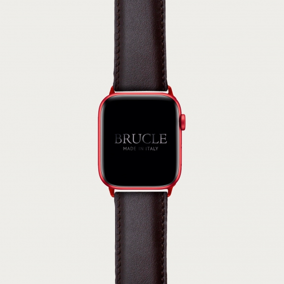 Brucle Armband kompatibel mit Apple Watch / Samsung Smartwatch, dunkelbraun