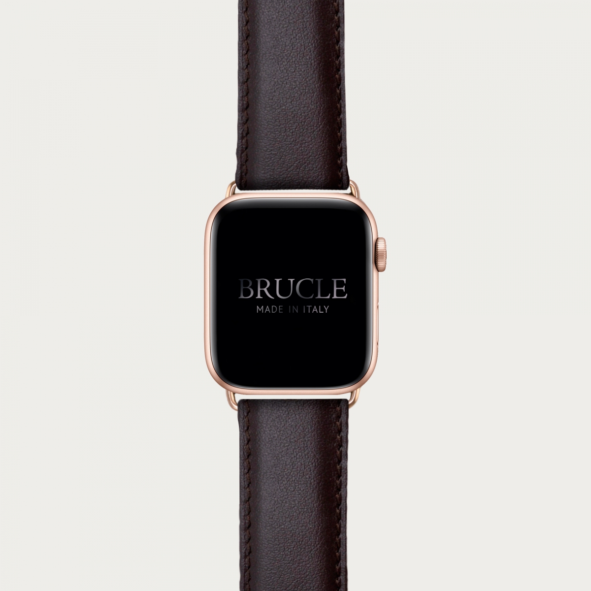 Brucle Armband kompatibel mit Apple Watch / Samsung Smartwatch, dunkelbraun