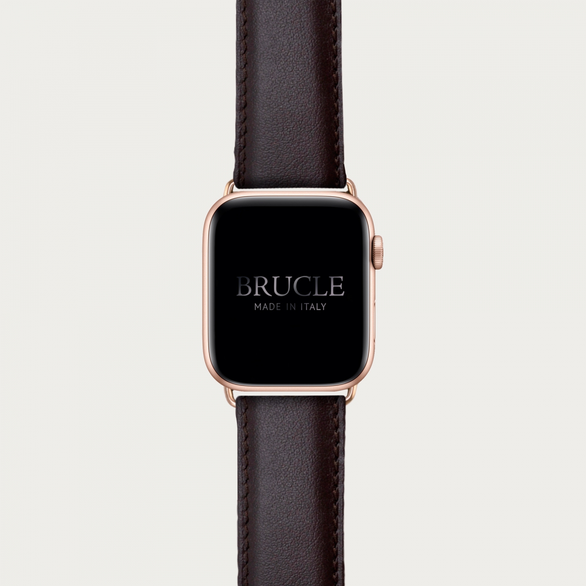Brucle Leather Watch band compatible with Apple Watch / Samsung smartwatch, brown