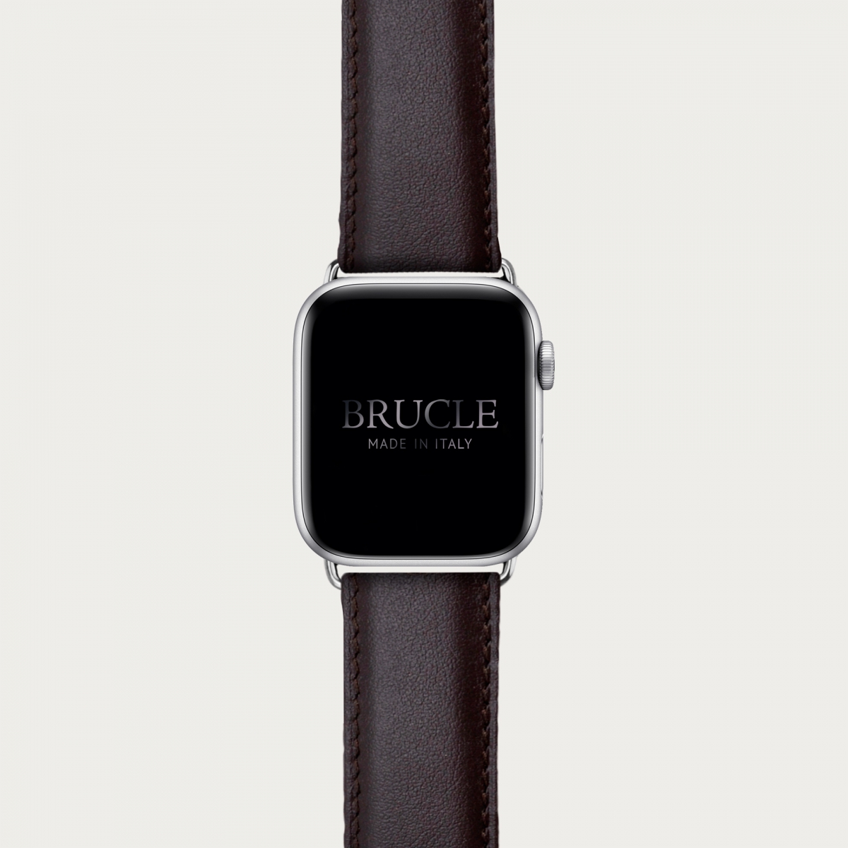 Brucle Leather Watch band compatible with Apple Watch / Samsung smartwatch, brown