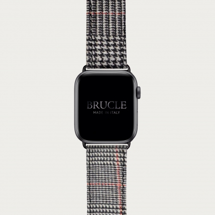 Correa de reloj compatible con Apple Watch / Samsung smartwatch, estampado tartan