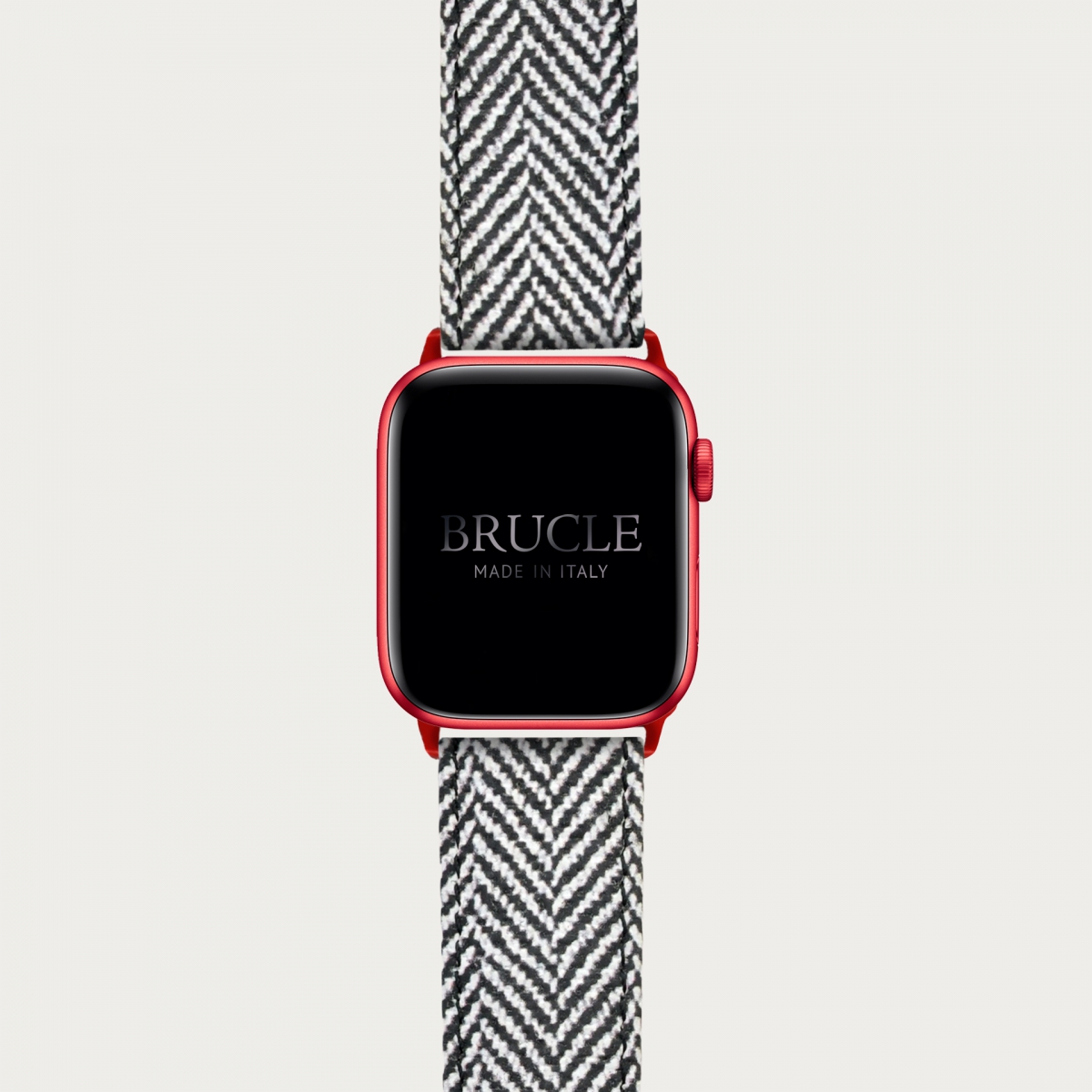 BRUCLE Bracelet en cuir pour montre, Apple Watch et Samsung smartwatch, imprimé tartan