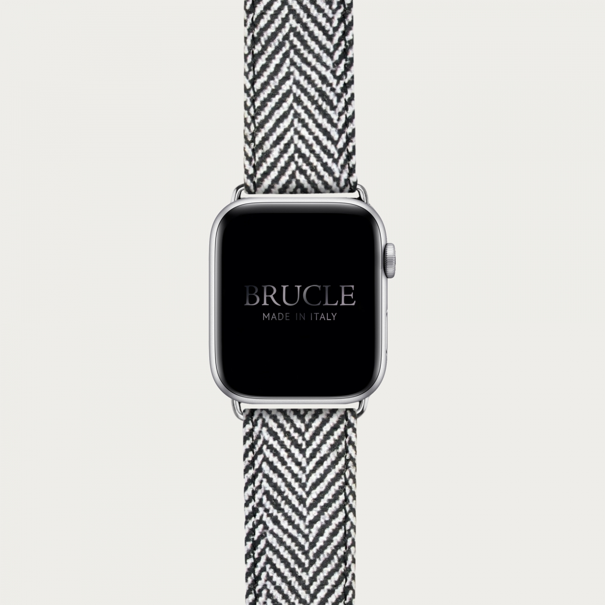 BRUCLE Bracelet en cuir pour montre, Apple Watch et Samsung smartwatch, imprimé tartan