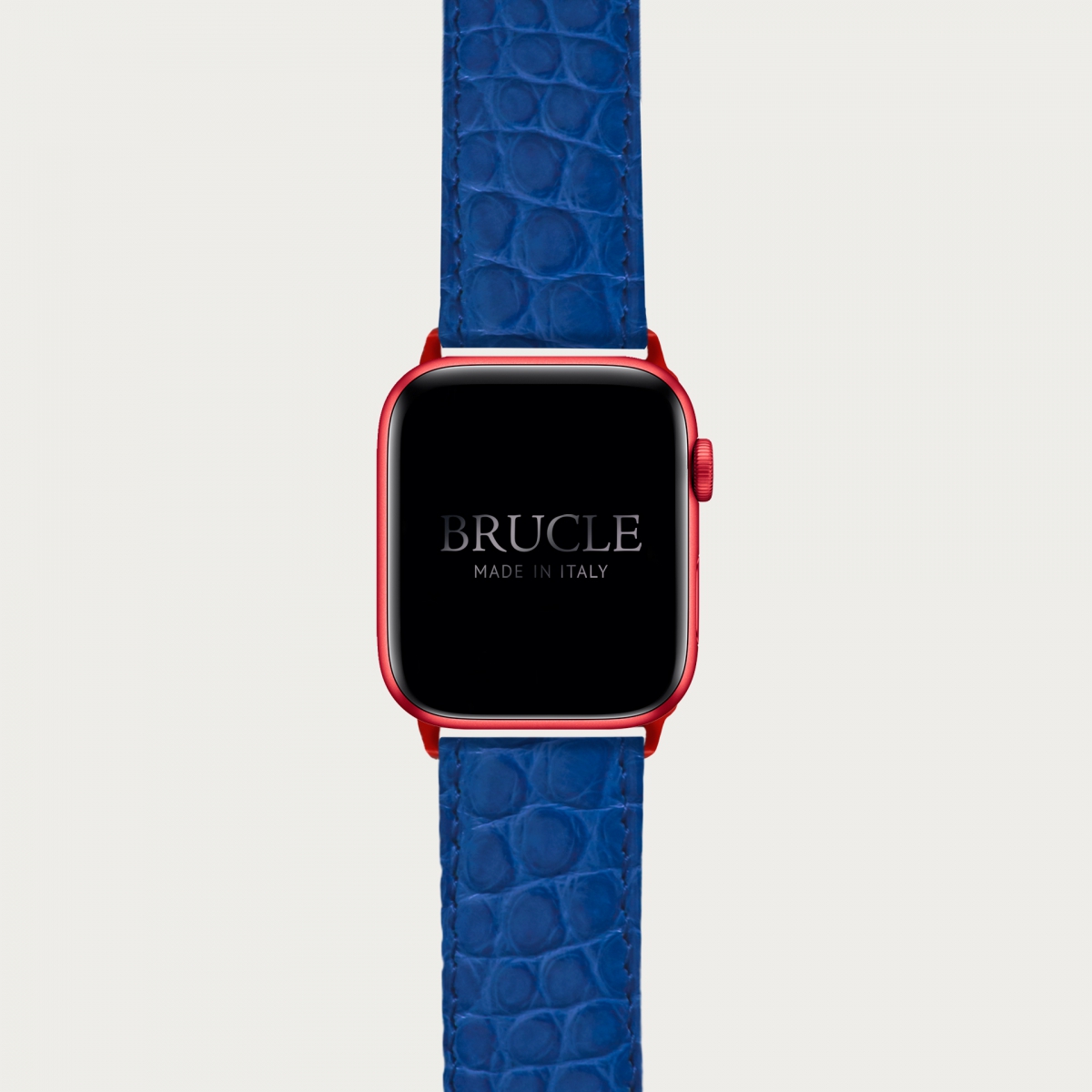 Alligator Armband kompatibel mit Apple Watch / Samsung Smartwatch, Blau