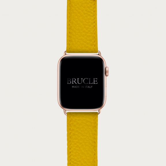 Correa de reloj compatible con Apple Watch / Samsung smartwatch, estampado amarillo