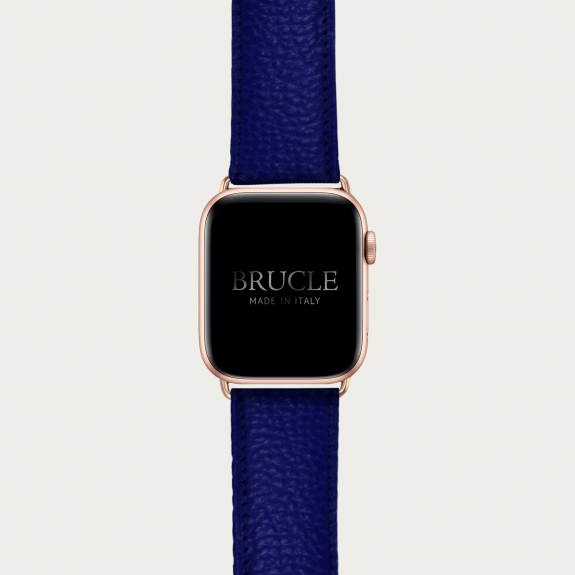 Correa de reloj compatible con Apple Watch / Samsung smartwatch, estampado royal blue