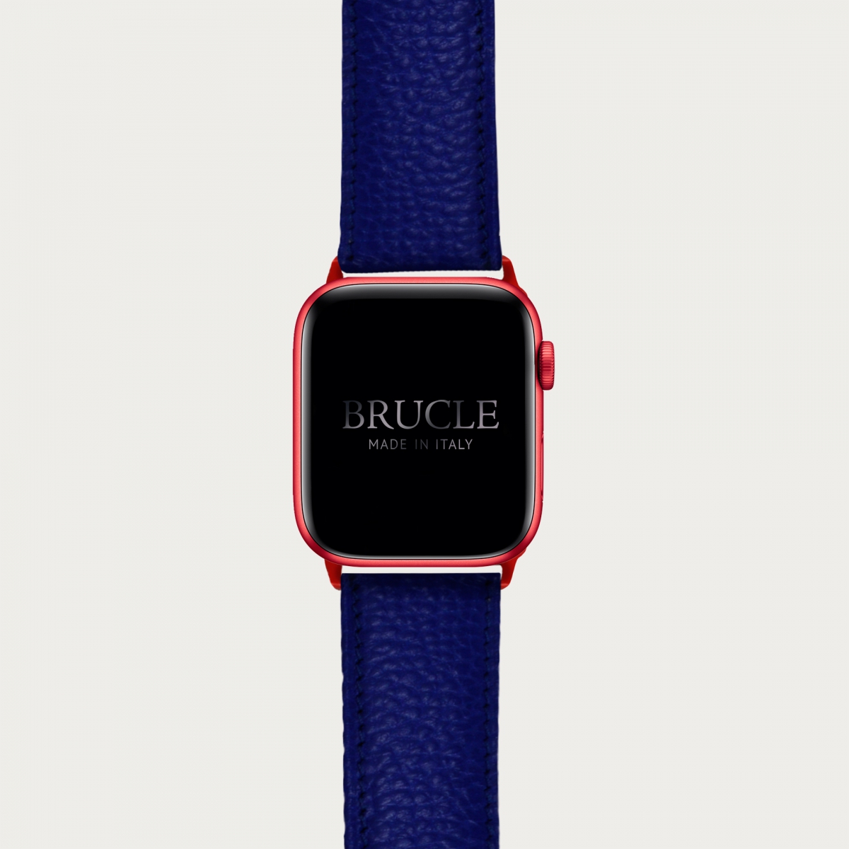 Leather Watch band compatible with Apple Watch / Samsung smartwatch, royal blue dollar print