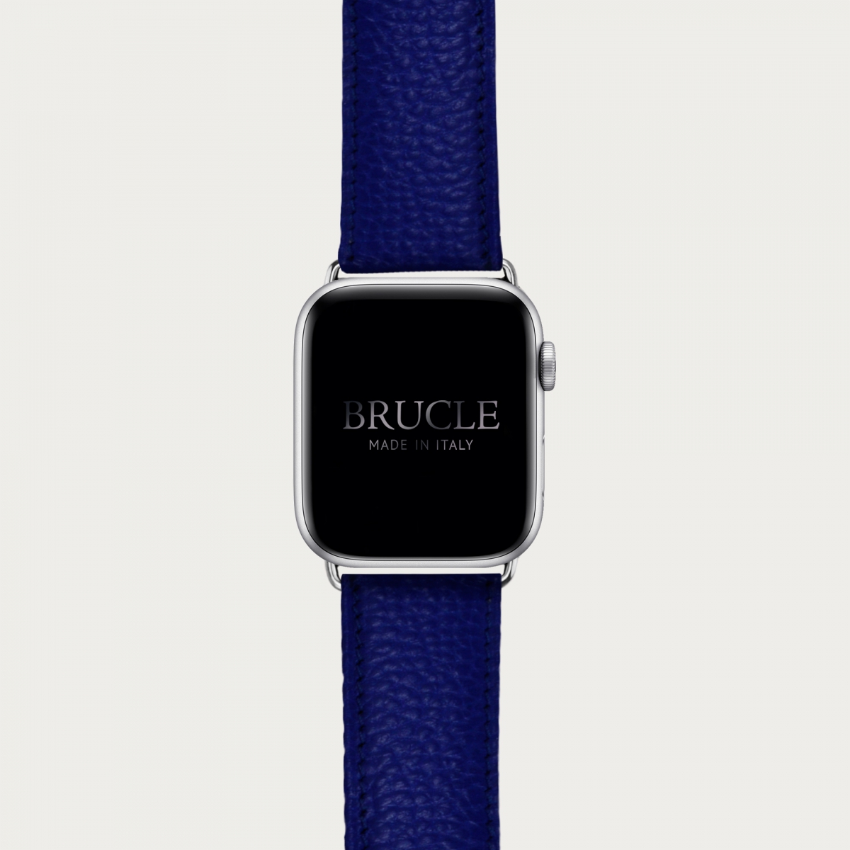 Armband kompatibel mit Apple Watch / Samsung Smartwatch, Royal Blue, leder mit print
