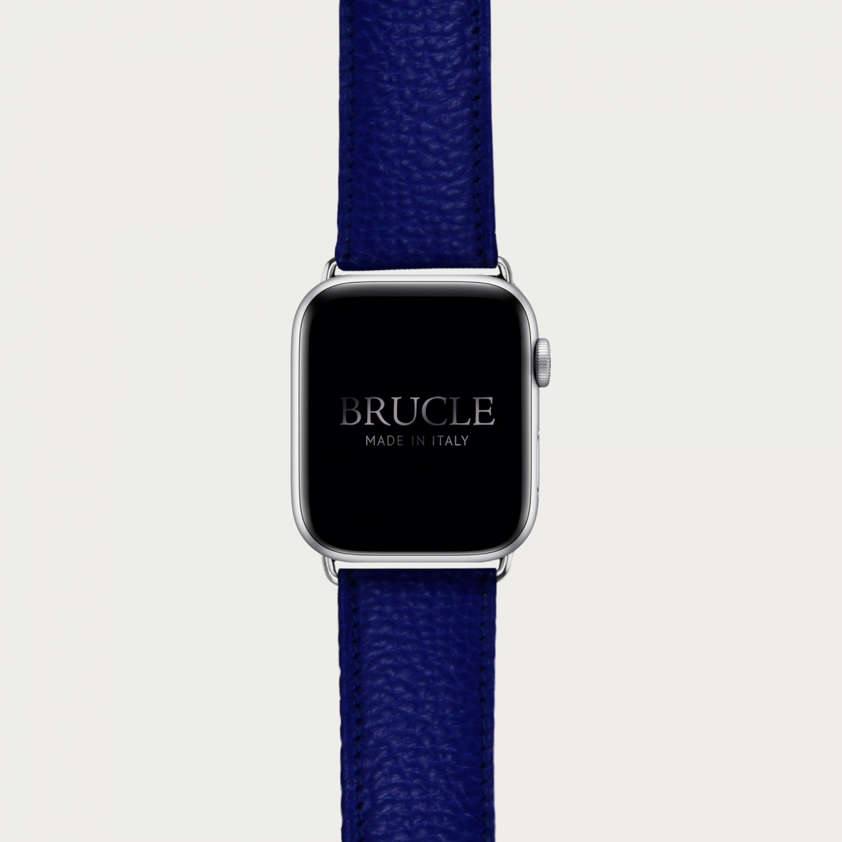 Bracelet en cuir pour montre, Apple Watch et Samsung smartwatch, imprimé royal blue