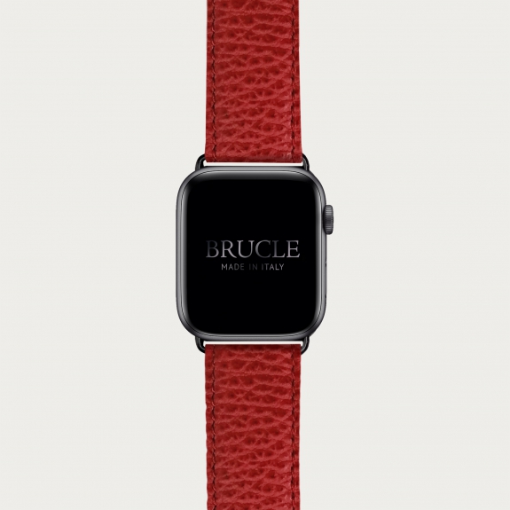 Correa de reloj compatible con Apple Watch / Samsung smartwatch, estampado rojo