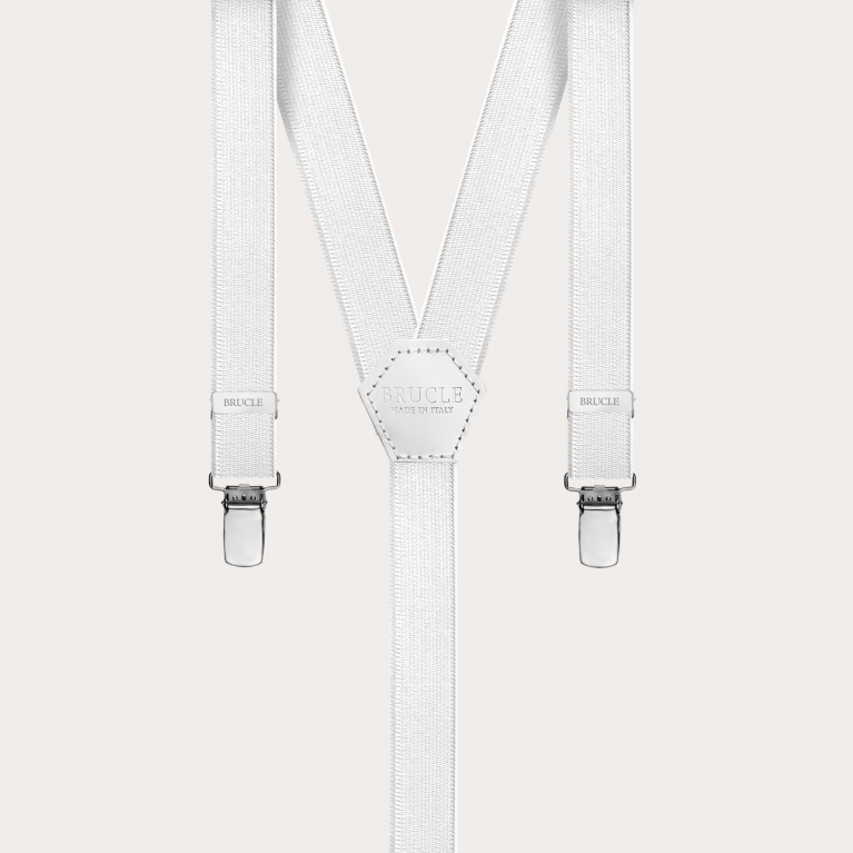 Braces suspenders kids white