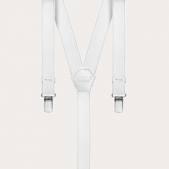 Braces suspenders kids white