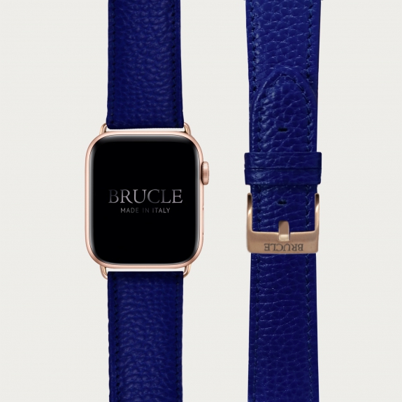 Correa de reloj compatible con Apple Watch / Samsung smartwatch, estampado royal blue