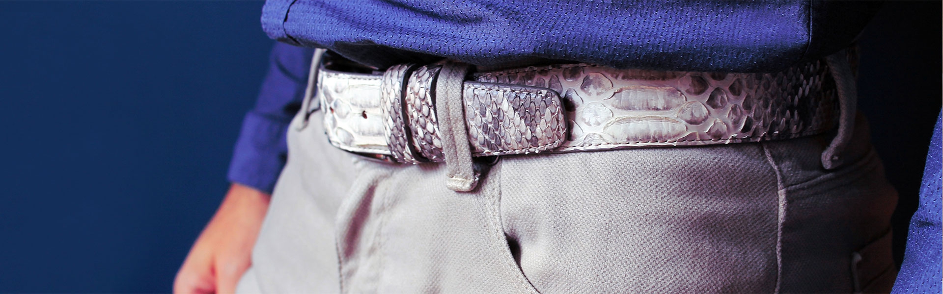 Cinturones de pitón para hombre