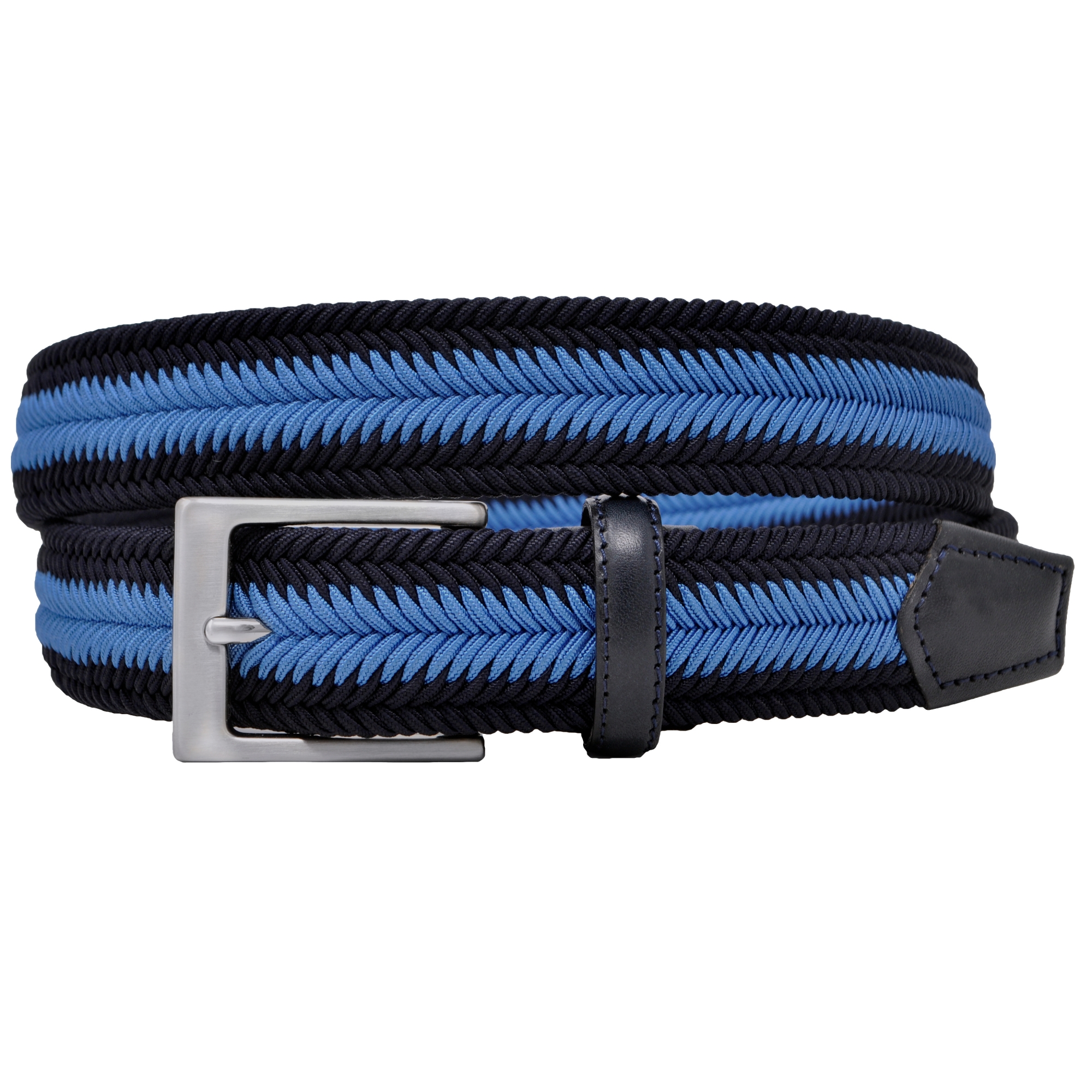 Cintura elastica blu e azzurra