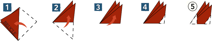 piega fazzoletto da taschino